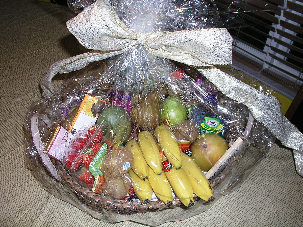 Gift baskets are great gift ideas for the elderly ... photo by CC user Matthew Hoelscher on Flickr
