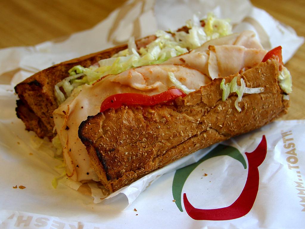 Sandwiches like this Quizno's sub rate among the very best fast foods out there today ... photo by CC user Jon Sullivan on pdphoto.org