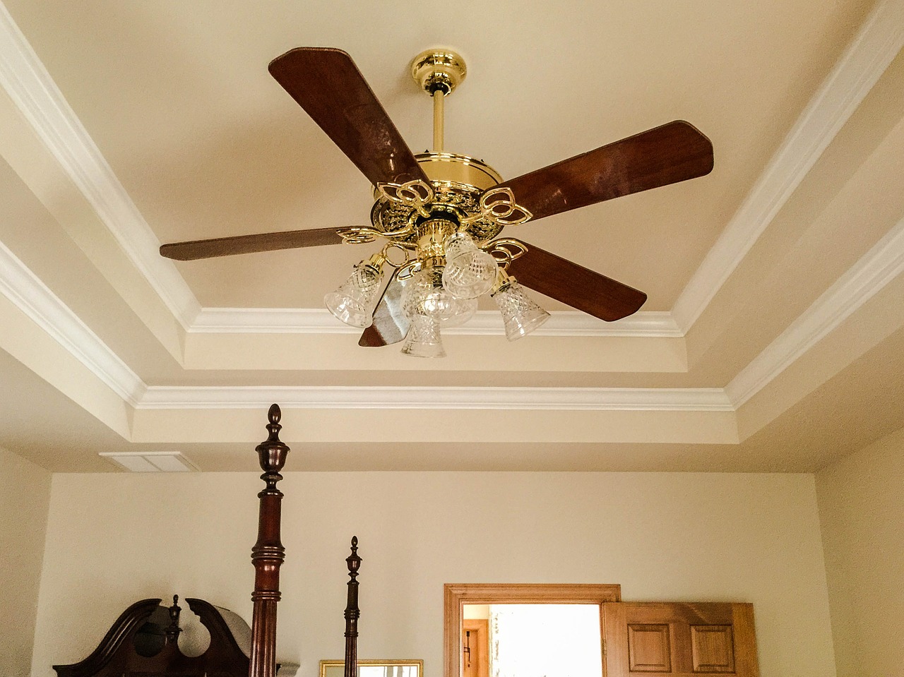 The humble Ceiling Fan may be criticized by some, but it is has many useful purposes in your home ... photo by CC user JamesDeMers on pixabay
